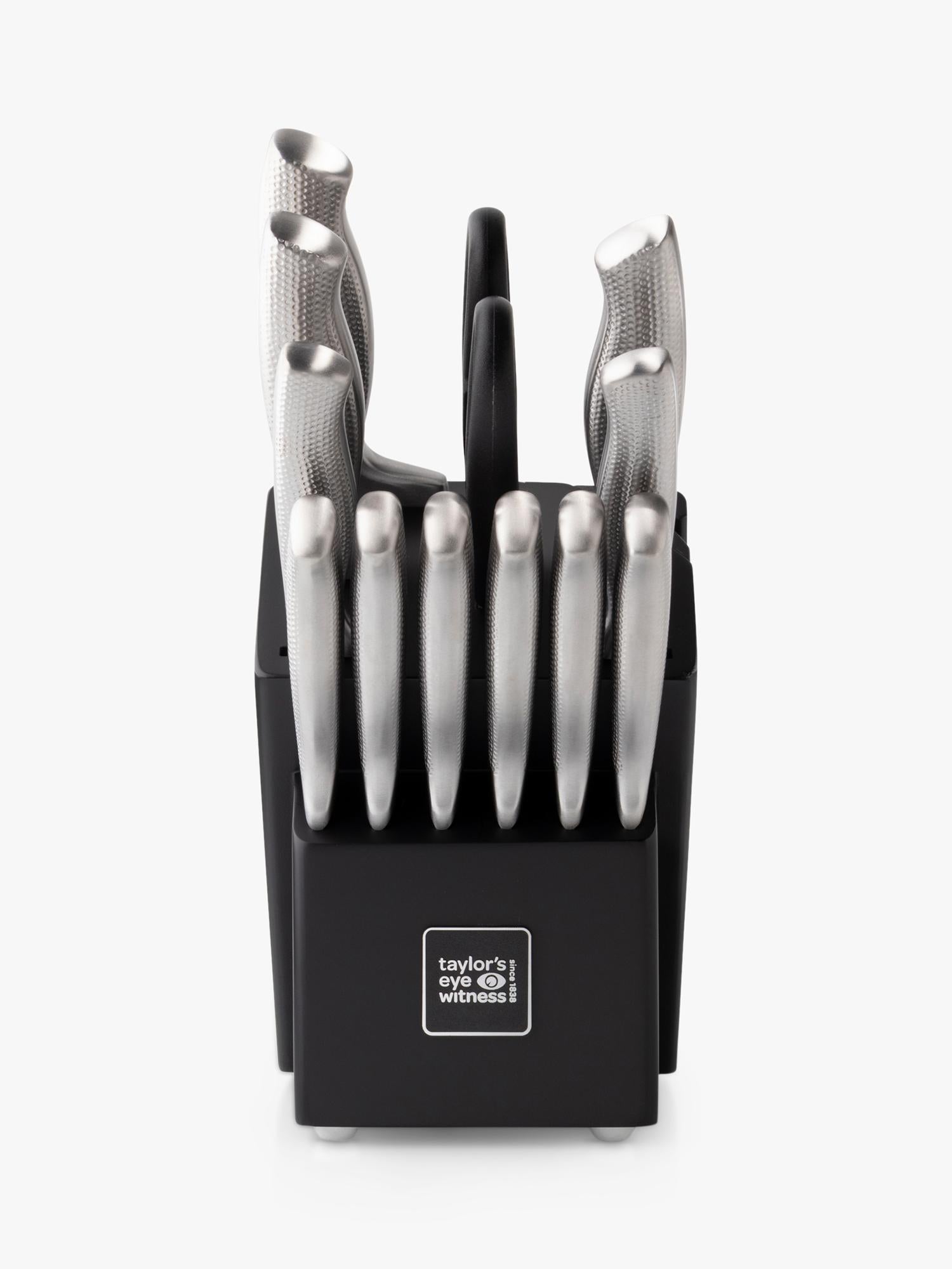 Taylor's Eye Witness knife block set 12 piece black, UK version