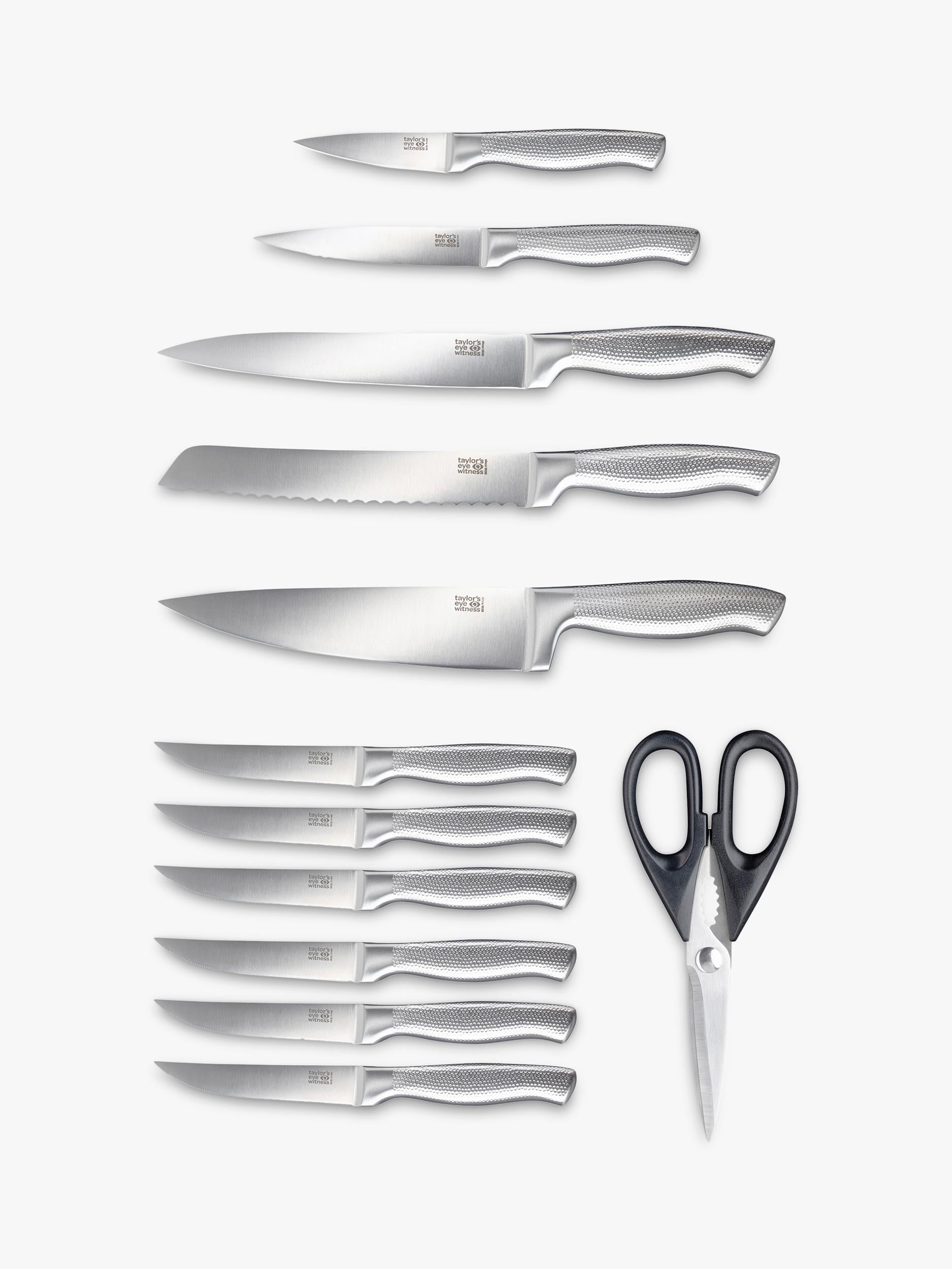 Taylor's Eye Witness knife block set 12 piece black, UK version