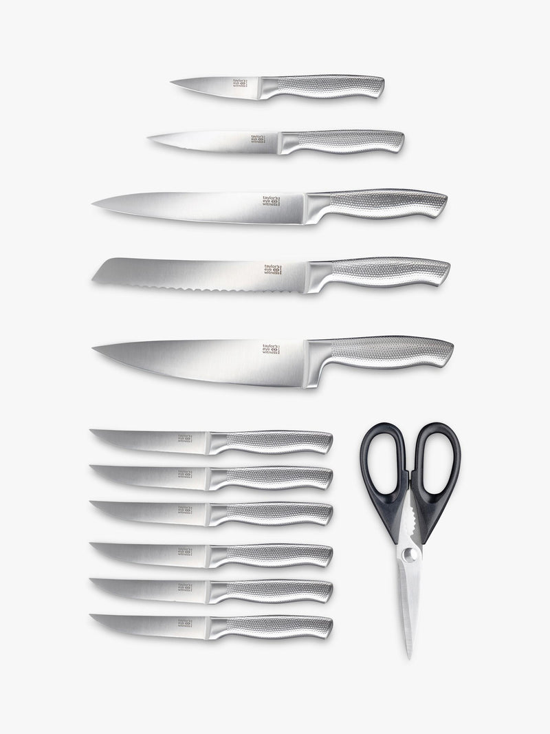 Taylor's Eye Witness knife block set 12 piece black, UK version