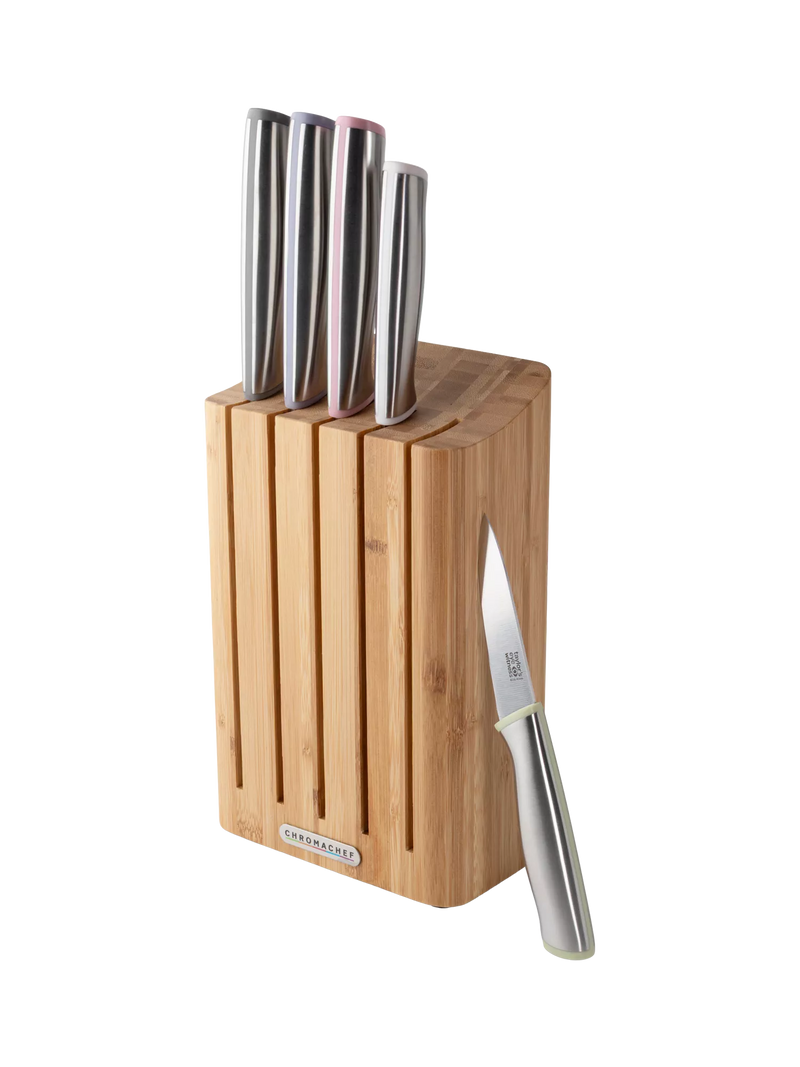Taylor's Eye Witness Chromachef 5-piece knife block set (British brand)
