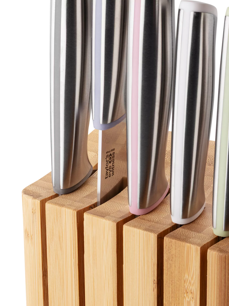 Taylor's Eye Witness Chromachef 5-piece knife block set (British brand)