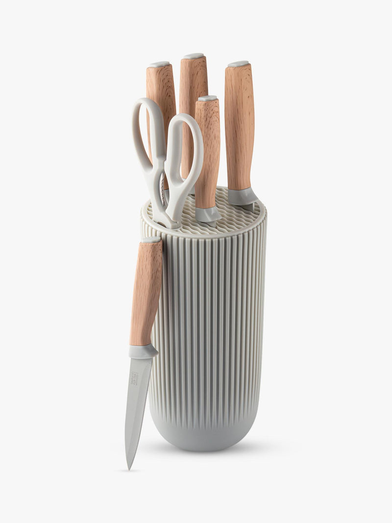 Taylor's Eye Witness Madison light grey knife block - British product