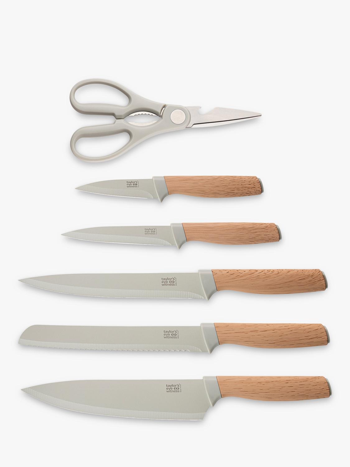 Taylor's Eye Witness Madison light grey knife block - British product