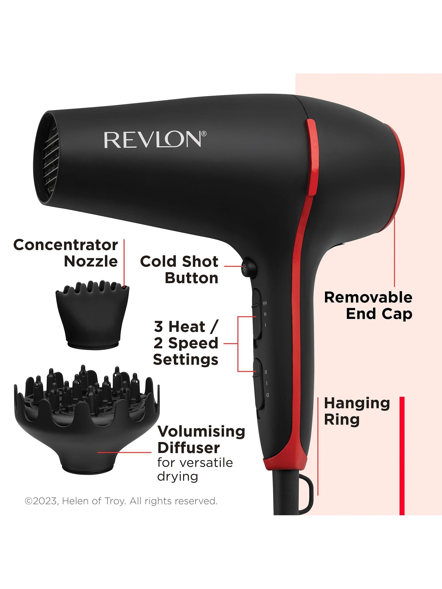 Revlon Smoothstay hair dryer 2000W black, UK version