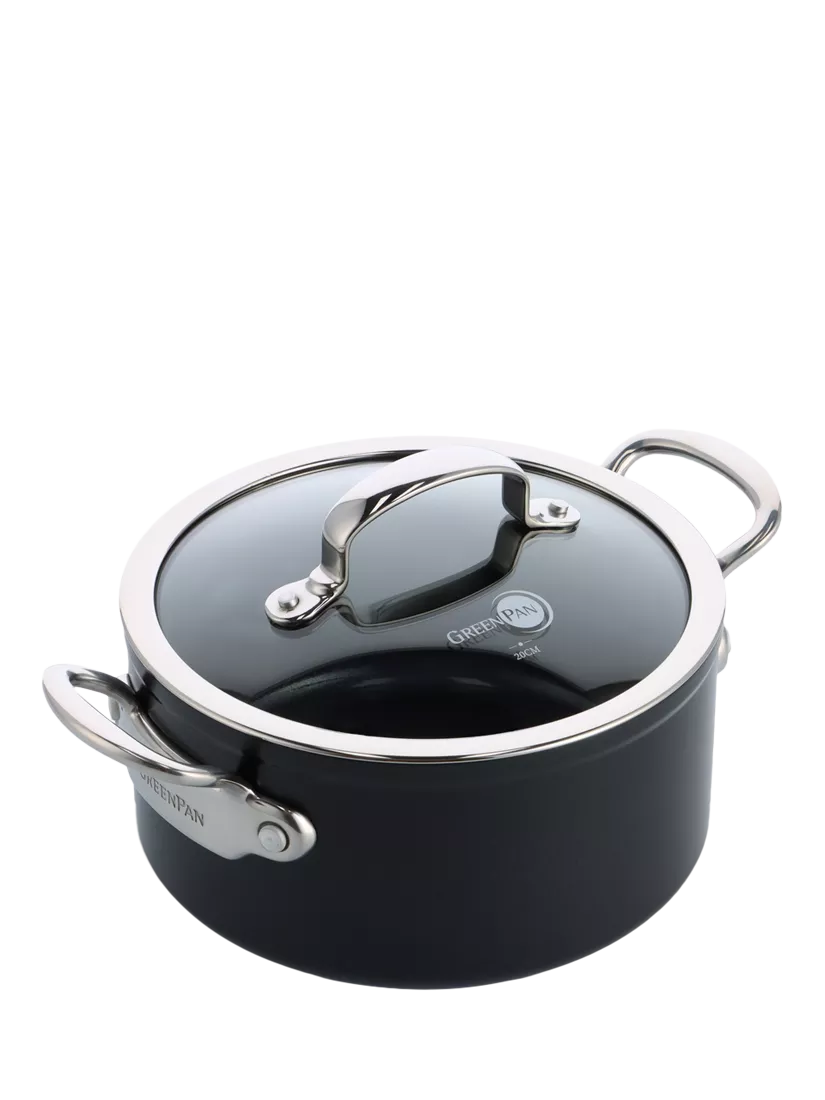 GreenPan Barcelona Pro ceramic non-stick casserole 24cm, imported from the UK