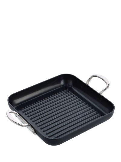 John Lewis GreenPan Barcelona Pro Hard-Anodised Aluminium Ceramic Non-Stick Grill Pan, 28cm- Buy online at McGrocer