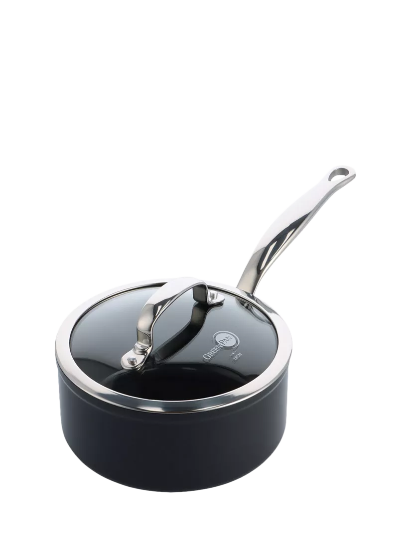 GreenPan Barcelona Pro Hard Anodised Aluminium Ceramic Non-Stick Saucepan & Lid