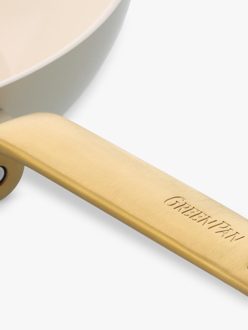 GreenPan ceramic non-stick frying pan, cream - British product