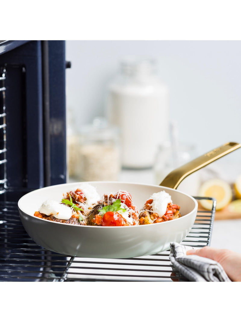GreenPan ceramic non-stick frying pan, cream - British product