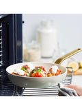 GreenPan ceramic non-stick frying pan, cream - British product