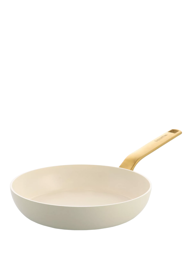 GreenPan Evolution Aluminium Ceramic Non-Stick Frying Pan, Cream