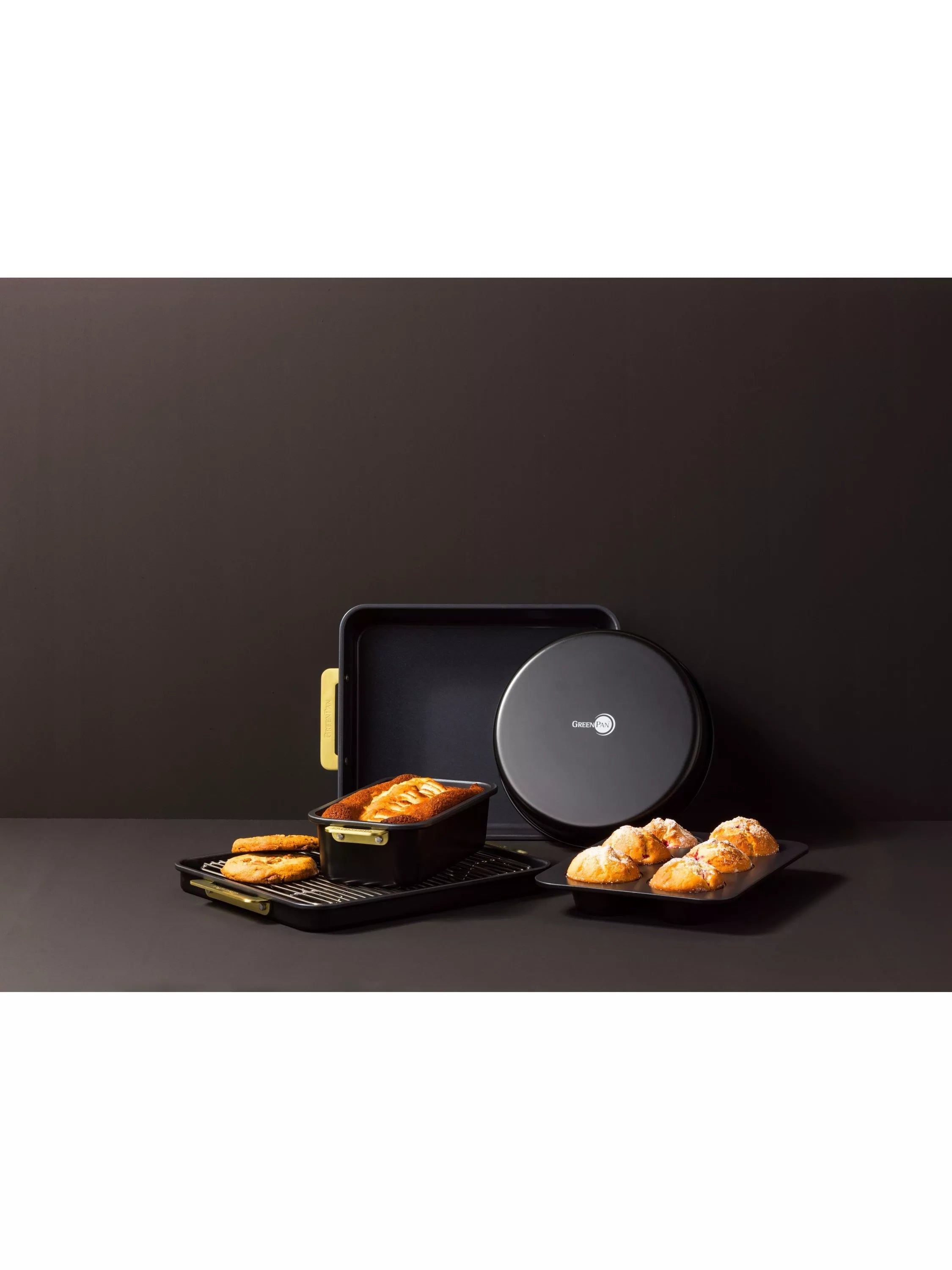 GreenPan 5-piece ceramic non-stick baking set, UK version