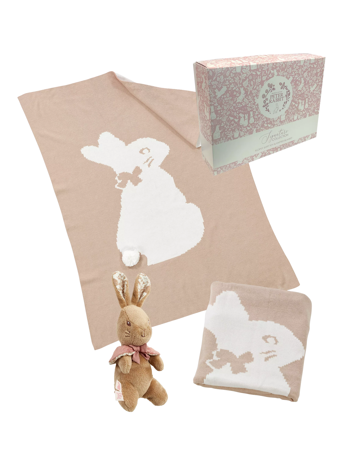 Rainbow Designs baby gift set Peter Rabbit Flopsy pink, imported from the UK