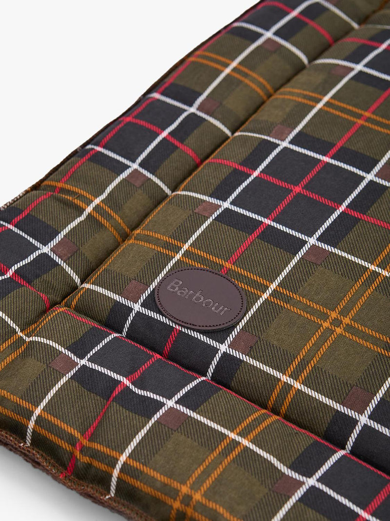 Barbour Tartan & Fleece Cage Dog Mat - British product