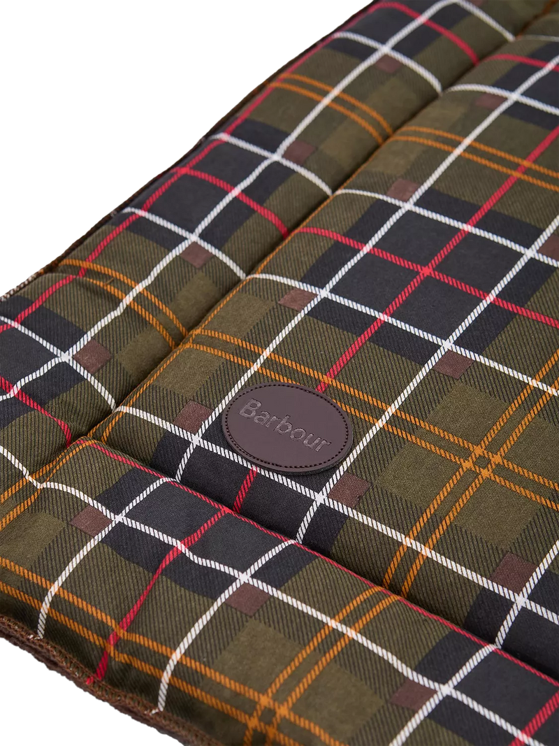 Barbour Tartan & Fleece Cage Dog Mat - British product