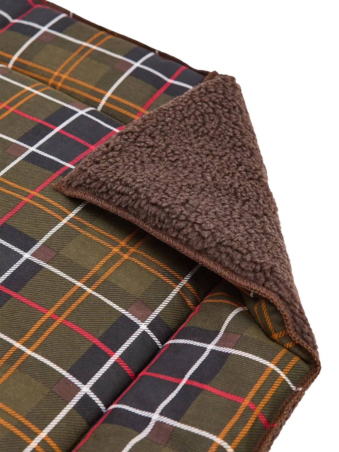 Barbour Tartan & Fleece Cage Dog Mat - British product