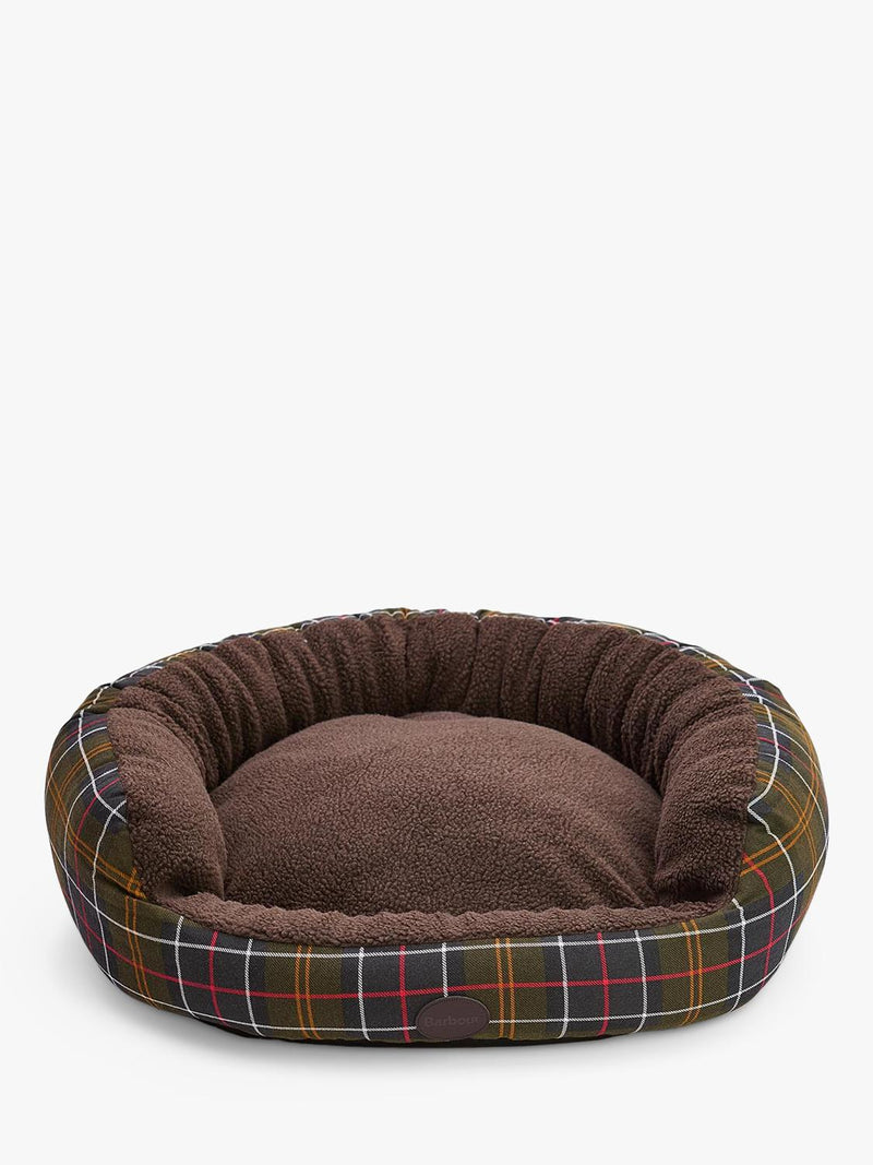 Barbour Tartan Trim Snuggle Dog Bed 30 inch - British product
