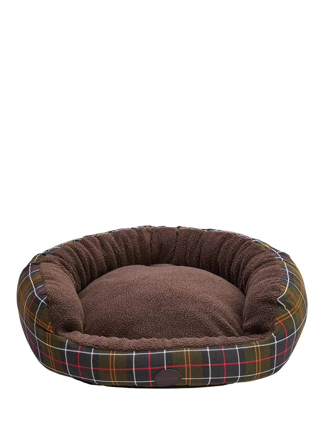 Barbour Tartan Trim Snuggle Dog Bed 30 inch - British product