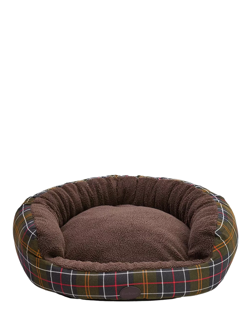 Barbour Tartan Trim Snuggle Dog Bed 30 inch - British product