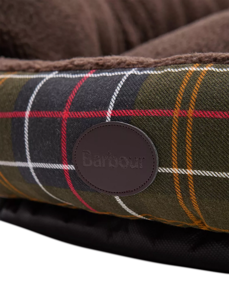 Barbour Tartan Trim Snuggle Dog Bed 30 inch - British product
