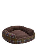 Barbour Tartan Trim Snuggle Dog Bed 35in (British brand)