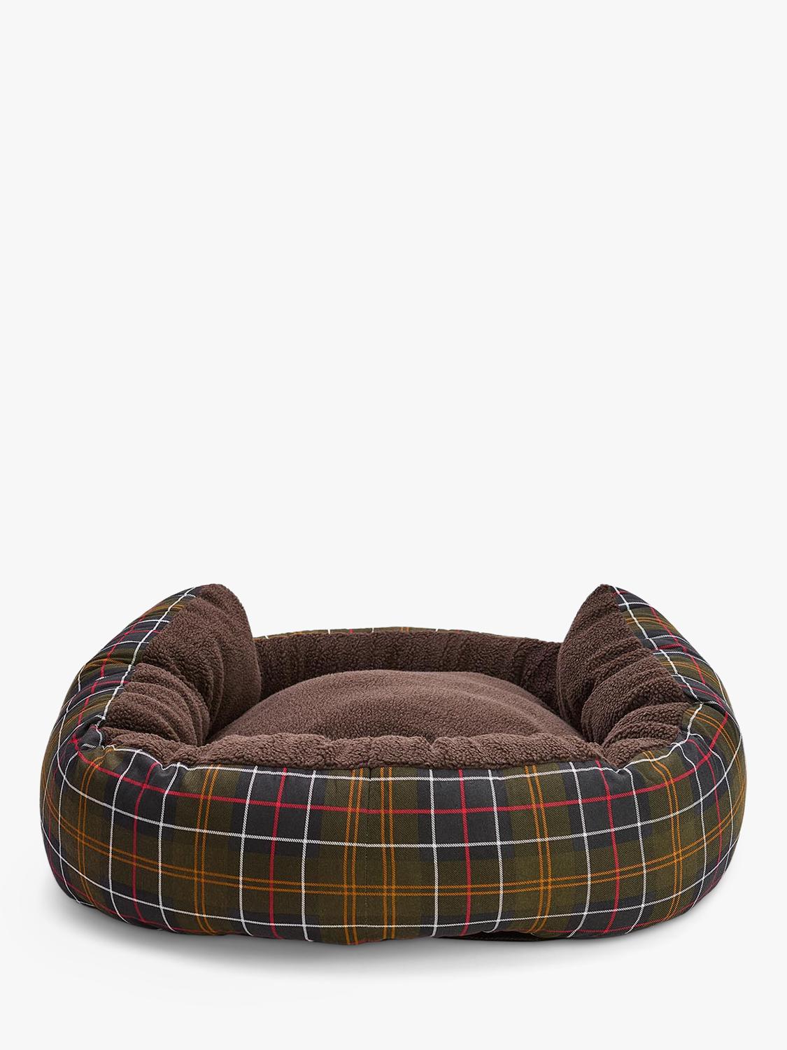 Barbour Tartan Trim Snuggle Dog Bed 35in (British brand)