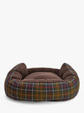 Barbour Tartan Trim Snuggle Dog Bed 35in (British brand)