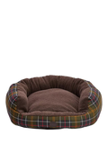 Barbour Tartan Trim Snuggle Dog Bed 35in (British brand)