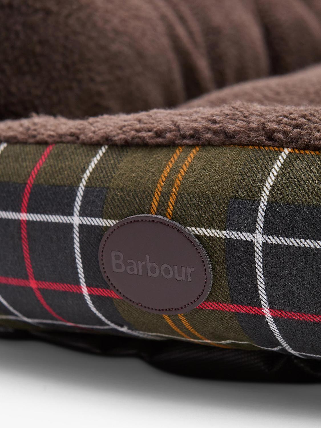Barbour Tartan Trim Snuggle Dog Bed 35in (British brand)