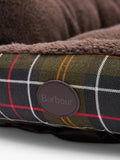 Barbour Tartan Trim Snuggle Dog Bed 35in (British brand)