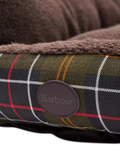 Barbour Tartan Trim Snuggle Dog Bed 35in (British brand)