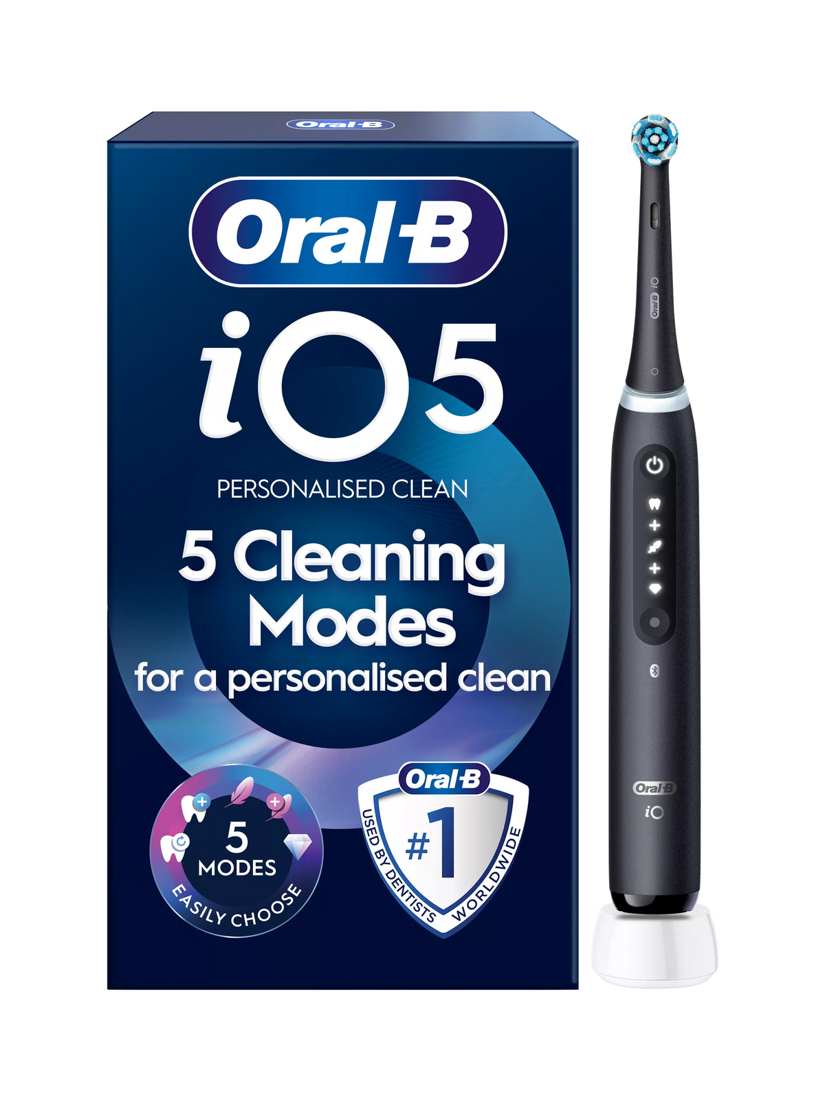 Oral-B iO5 Series electric toothbrush Matt Black (British brand)