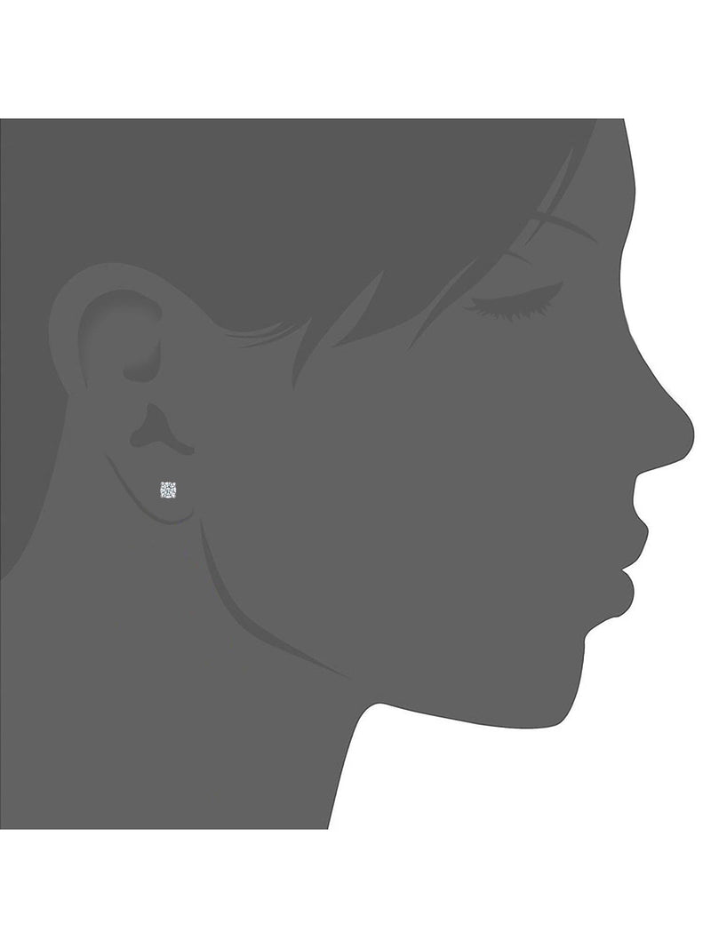 Mogul diamond stud earrings 18ct white gold 0.50ct - British product
