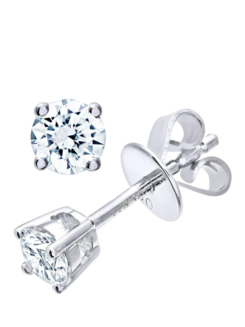 Mogul 18ct white gold diamond stud earrings 0.33ct - British product
