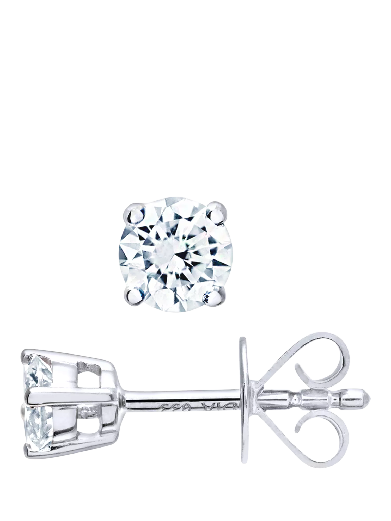Mogul 18ct white gold diamond stud earrings 0.33ct - British product