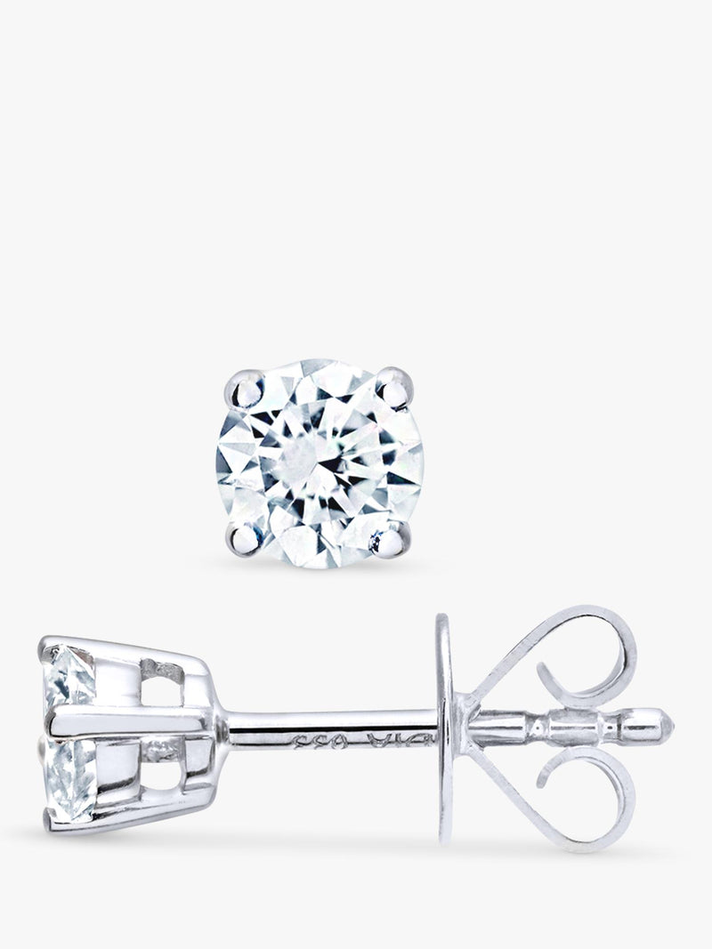 Mogul 18ct white gold diamond stud earrings 0.33ct - British product