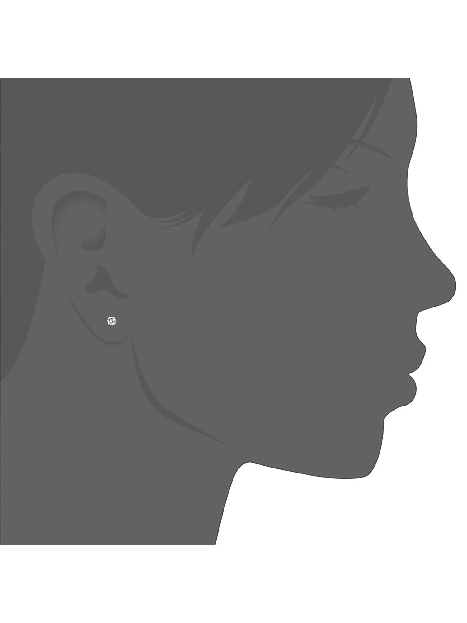 Mogul 18ct white gold diamond stud earrings 0.33ct - British product