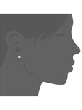 Mogul 9ct white gold cluster diamond stud earrings (British brand)