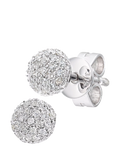 Mogul 9ct white gold diamond stud earrings 0.20ct (British brand)