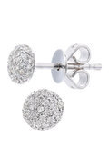 Mogul 9ct white gold diamond stud earrings 0.20ct (British brand)