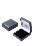 Mogul octagon sapphire diamond pendant 18ct white gold, imported from the UK