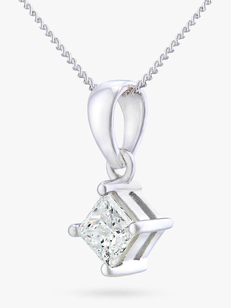 Mogul pendant princess solitaire diamond 0.50ct - British product