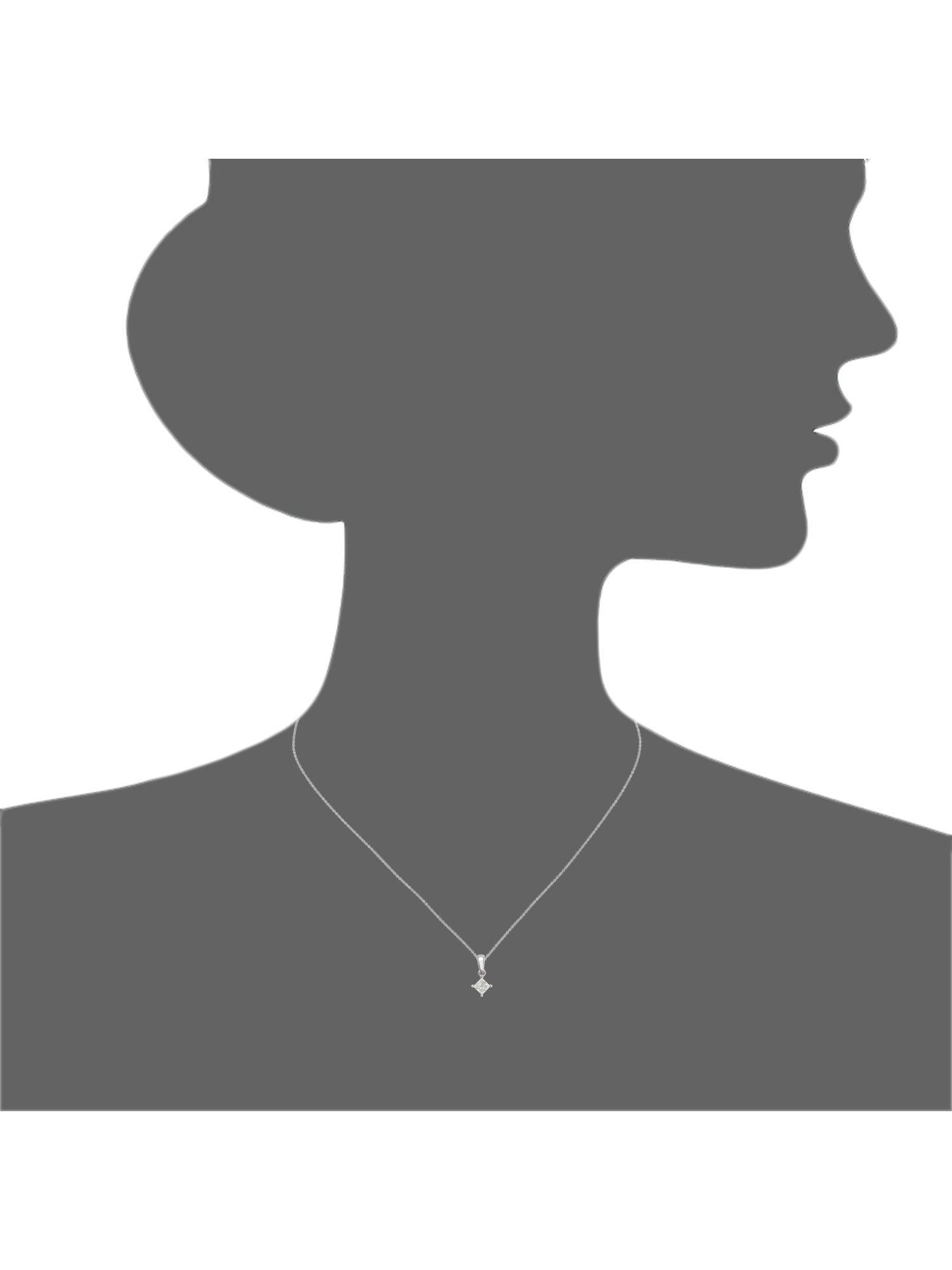 Mogul pendant princess solitaire diamond 0.50ct - British product