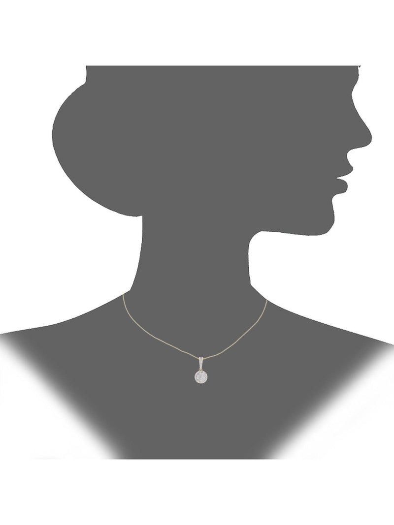 Mogul yellow gold diamond halo pendant, imported from the UK