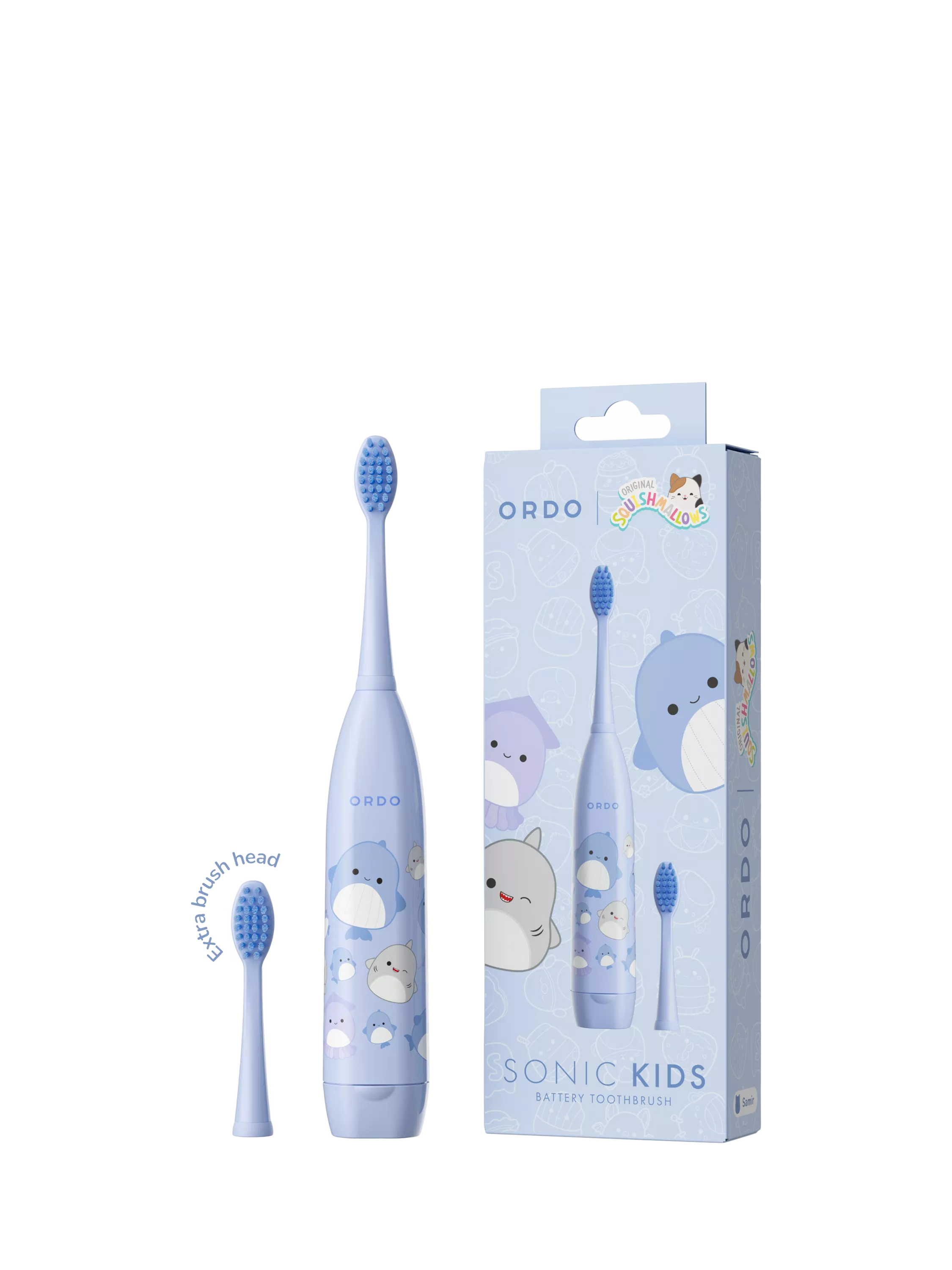 Ordo Squishmallows Samir toothbrush blue - British product