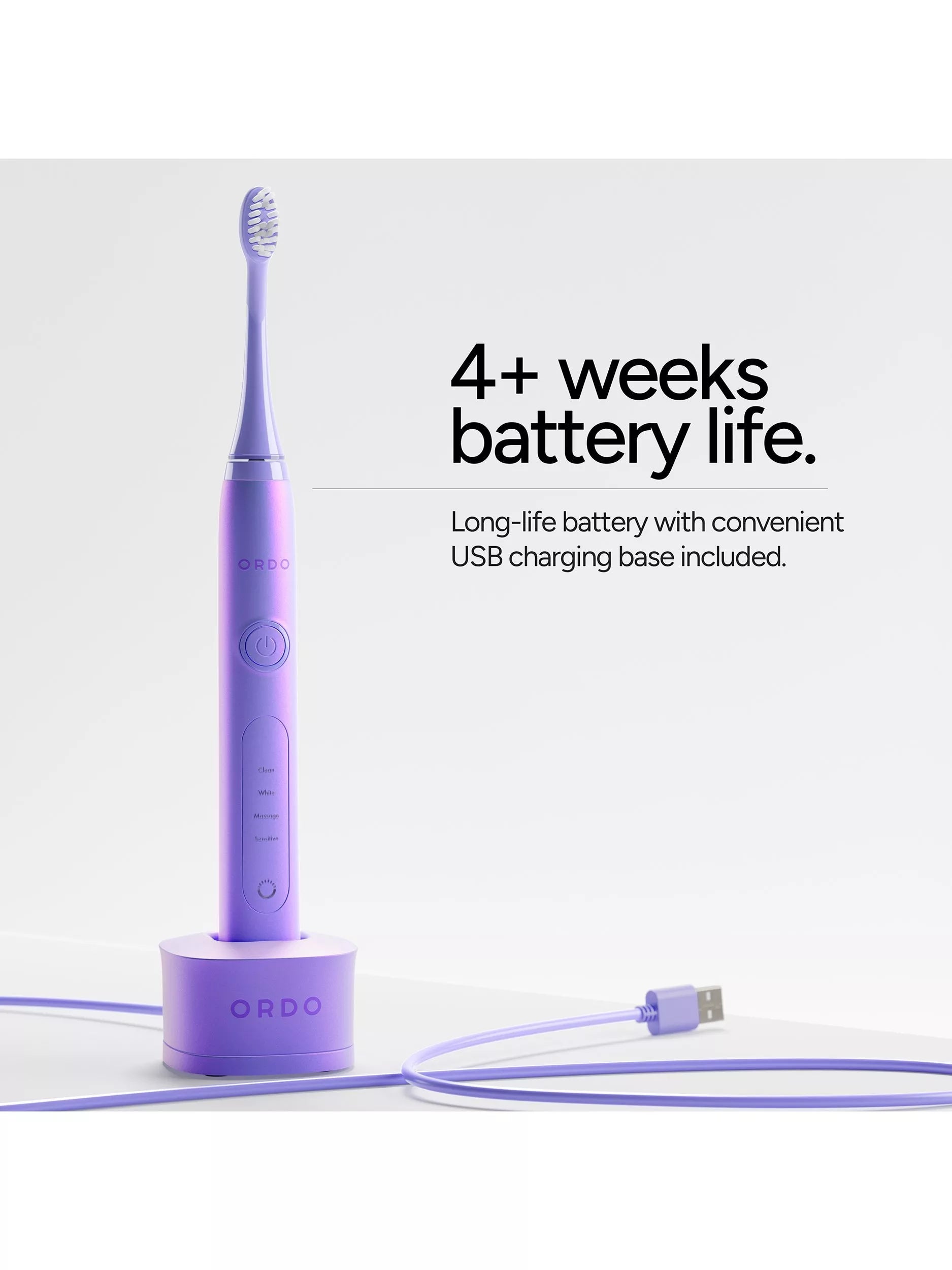 Ordo Sonic+ electric toothbrush pearl violet (British brand)