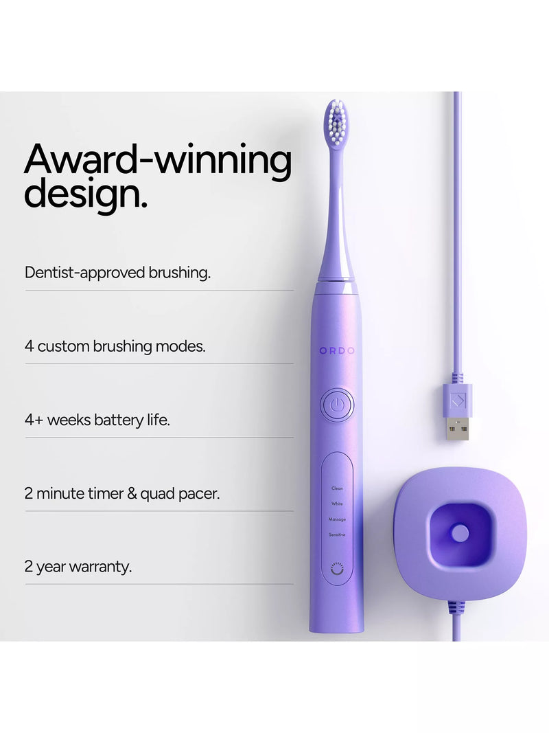 Ordo Sonic+ electric toothbrush pearl violet (British brand)