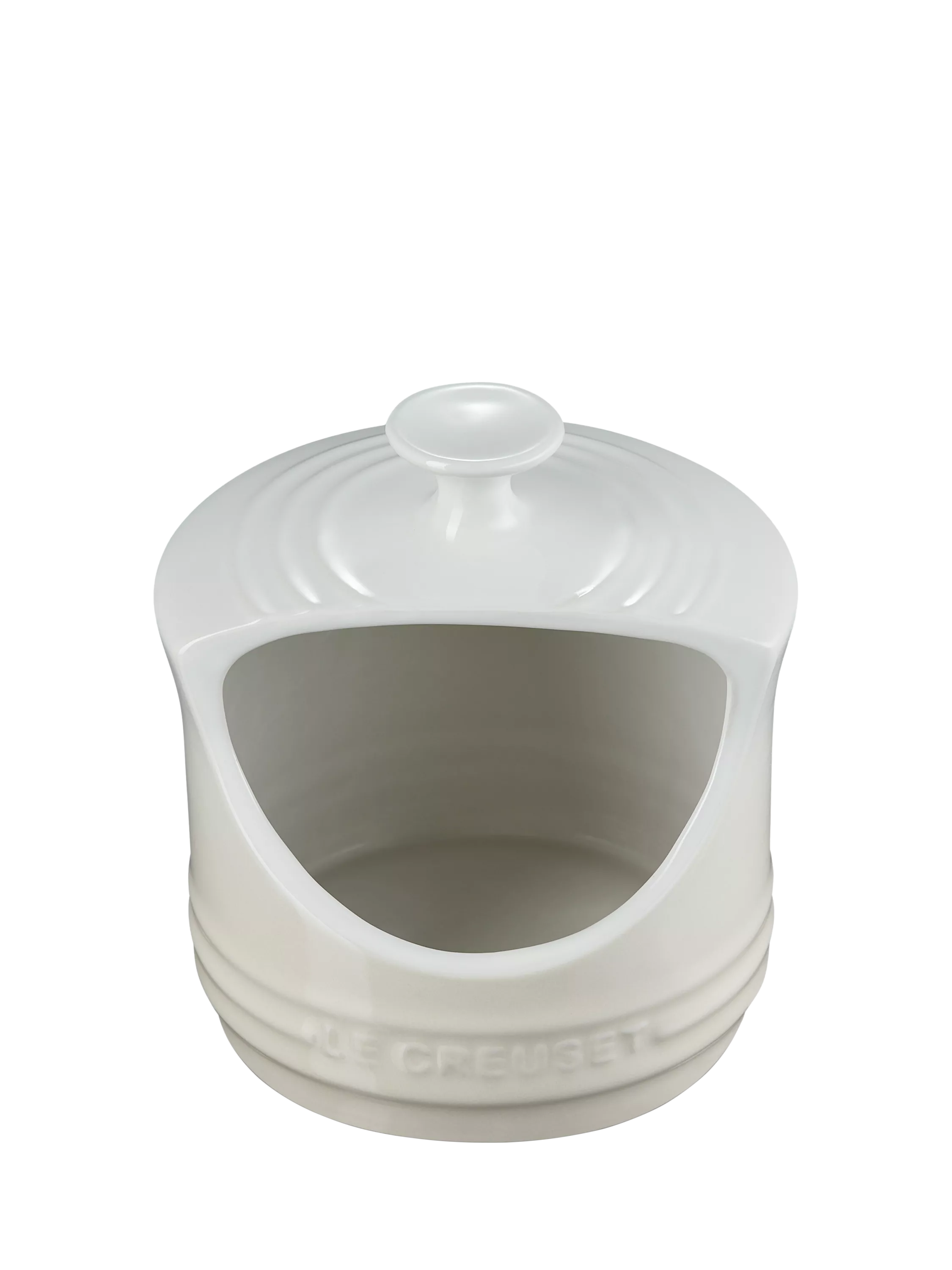 Le Creuset stoneware salt pig in Meringue colour - British product