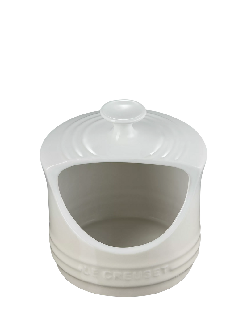 Le Creuset stoneware salt pig in Meringue colour - British product