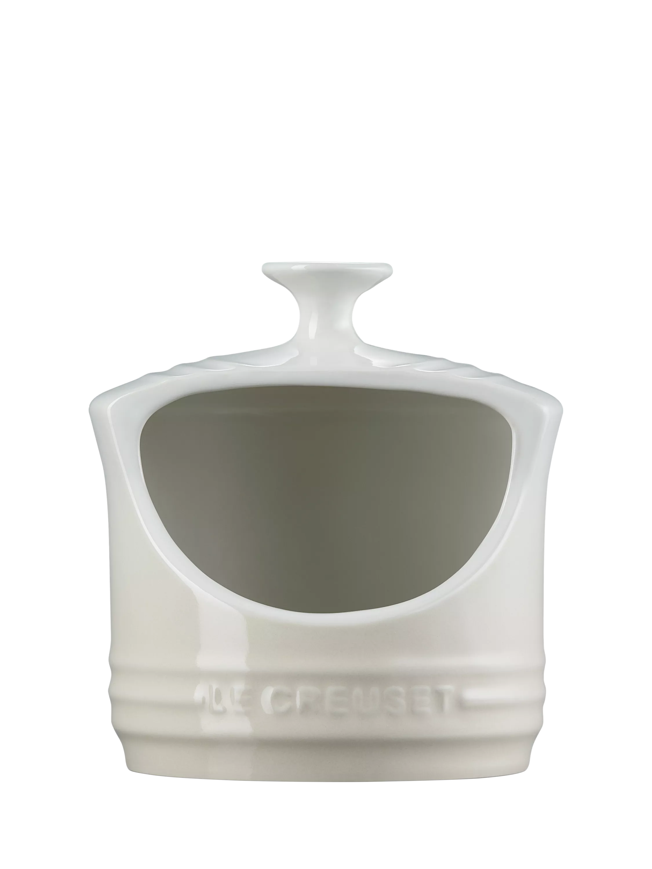 Le Creuset stoneware salt pig in Meringue colour - British product